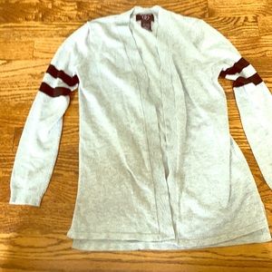 Grey striped sweater